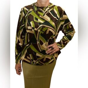 Vintage Retro Danish Velour Top Size XL #VintageFind #CasualChic #Insta